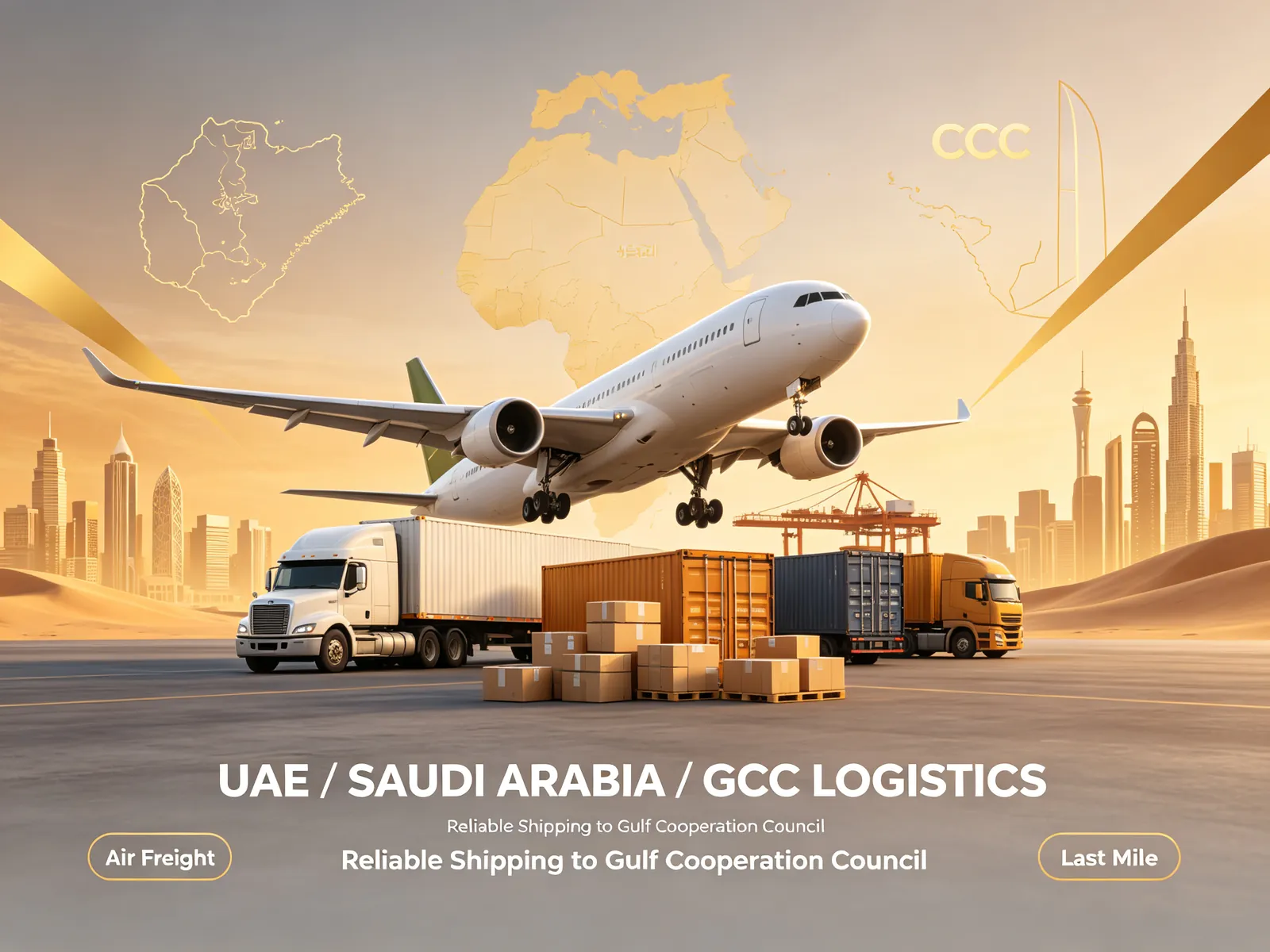 GCC logistics with China, Gulf and Saudi Arabia delivery coverage