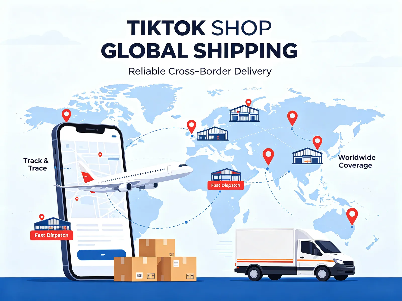 TikTok Shop global shipping and delivery network