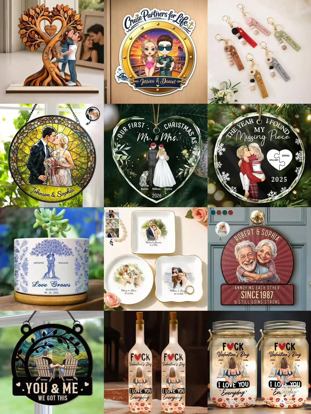 Examples of personalized custom gift products