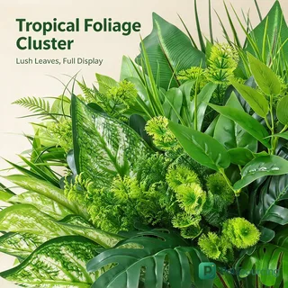 18-Piece Artificial Shrub Set