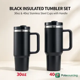 30/40 oz Insulated Tumbler with Handle