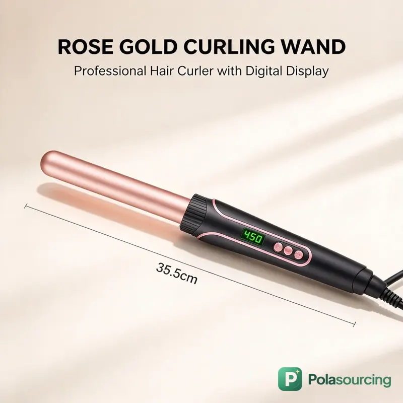 6-in-1 Interchangeable Curling Wand Set