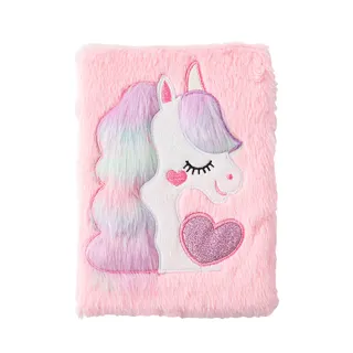 A5 Plush Unicorn Notebook