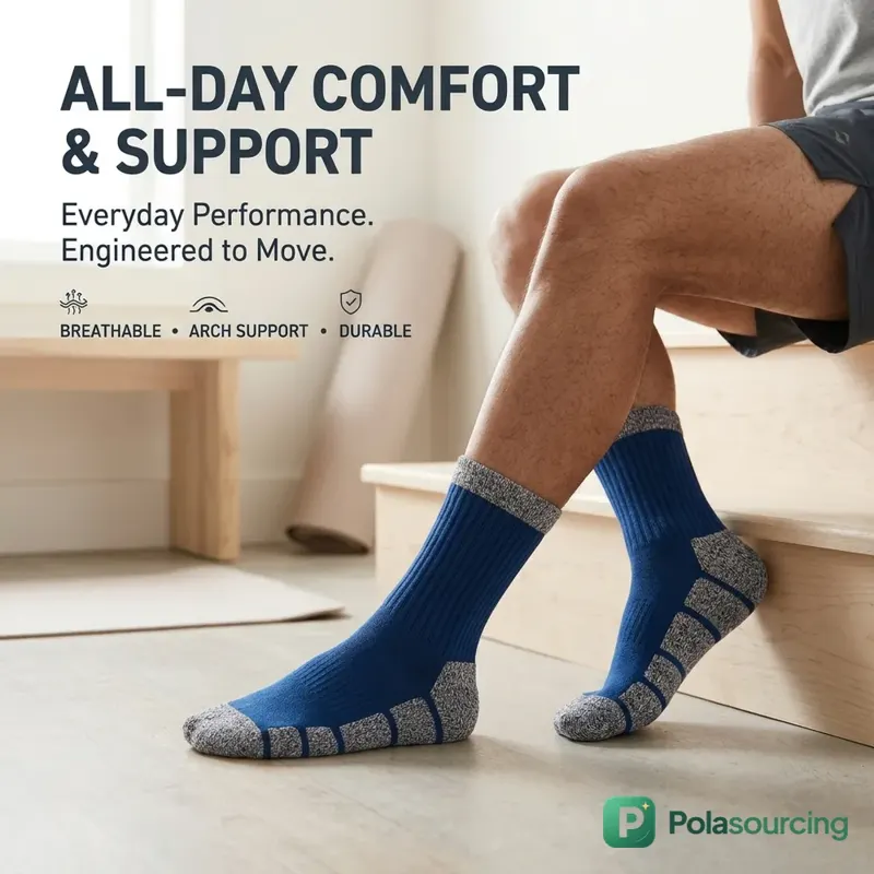 Anti-Slip Terry Sole Trail Socks