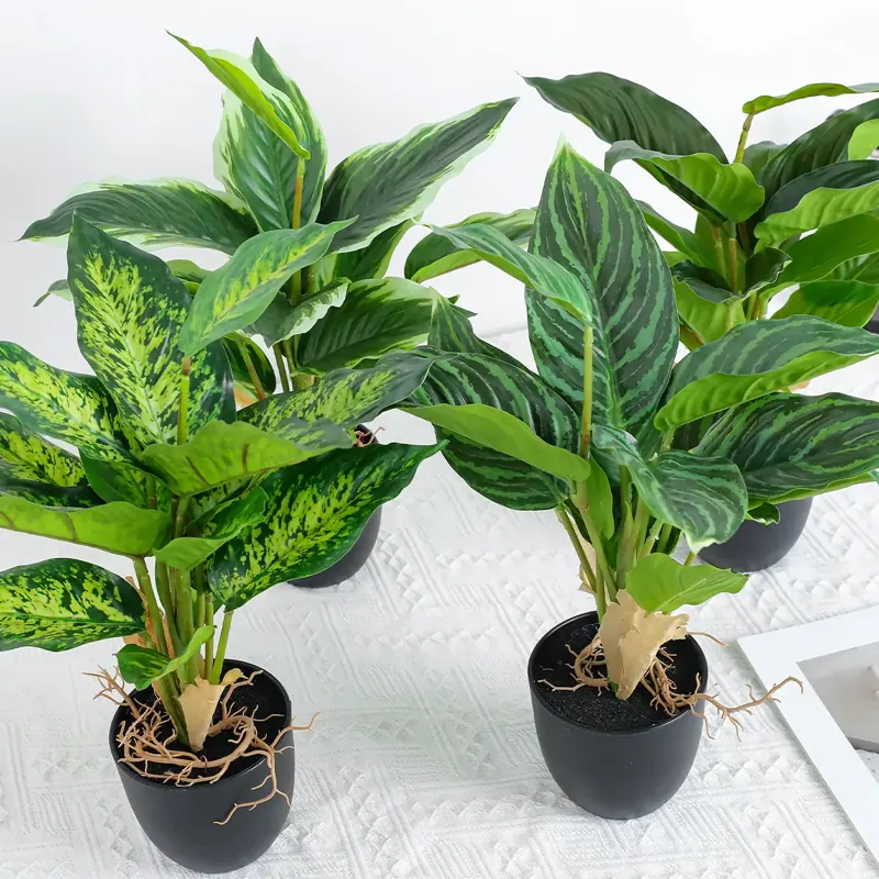 Artificial Aglaonema Bush, 41 cm