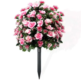 Artificial Azalea Bush with Ground Stake