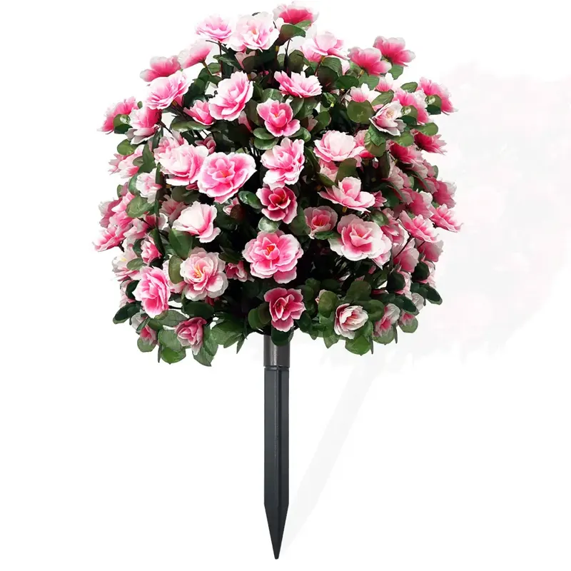Artificial Azalea Bush with Ground Stake