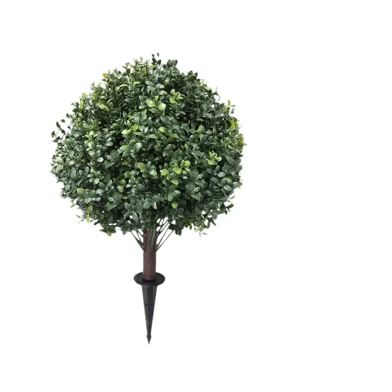 Artificial Boxwood Topiary Ball on Stake
