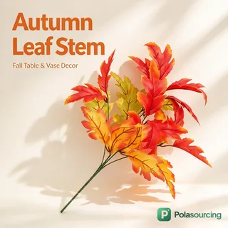 Artificial Fall Maple Leaf Stems