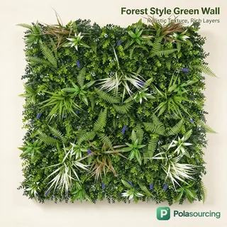 Artificial Fern Plant Wall Panel, 1 × 1 m