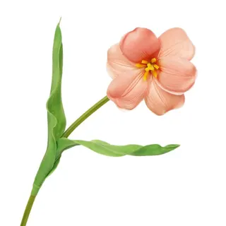 Artificial Flocked Tulip Stem, 46 cm