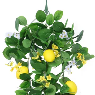 Artificial Lemon and Leaf Hanging Bunch