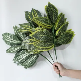 Artificial Mango Leaf Stem, 60 cm