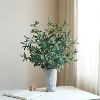 Artificial Olive Branch with Berries