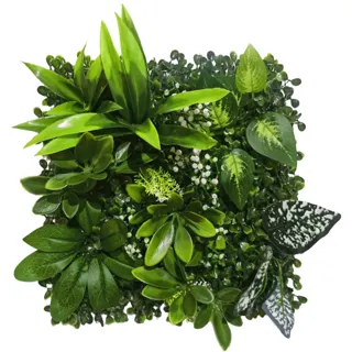 Artificial Plant Wall Tiles, 25 × 25 cm