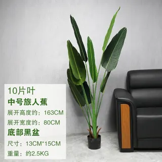 Artificial Traveller’s Palm in Pot, 123–190 cm