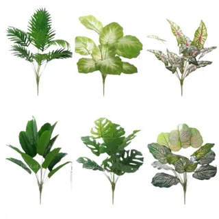 Artificial Tropical Leaf Bushes