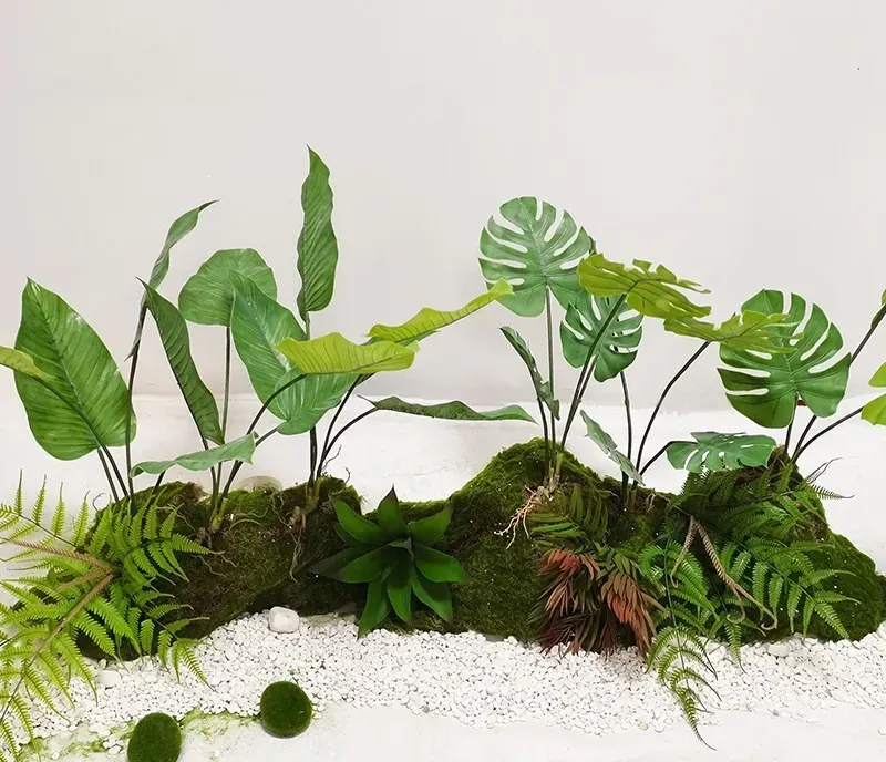 Artificial Tropical Plants with Roots