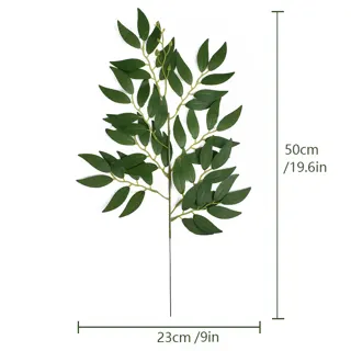 Artificial Willow Leaf Stem, 50 cm