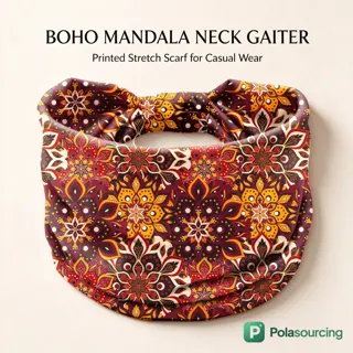 Boho Mandala Print Wide Headbands
