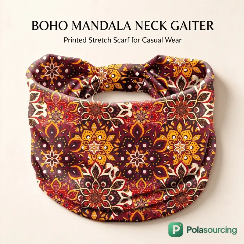 Boho Mandala Print Wide Headbands