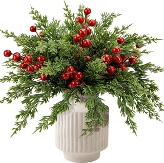 Christmas Pine and Red Berry Picks