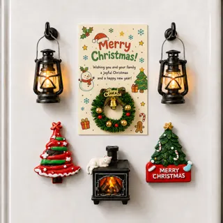 Christmas Resin Fridge Magnets