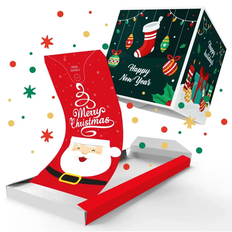 Christmas Santa Pop-Up Surprise Gift Box