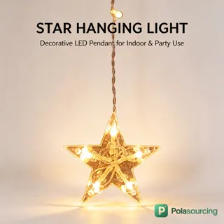 Christmas Star and Santa LED Curtain Lights
