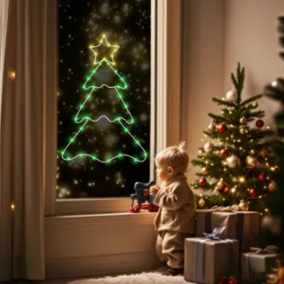 Christmas Tree Window Light