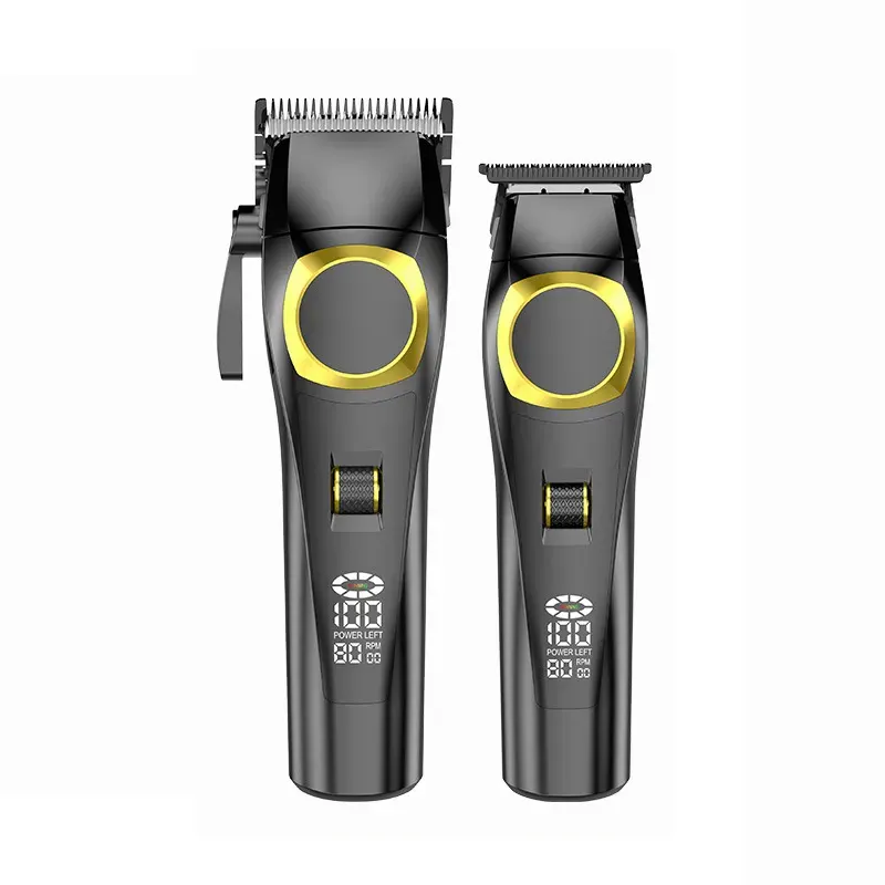 Cordless Hair Clipper with LCD and Stepless Speed