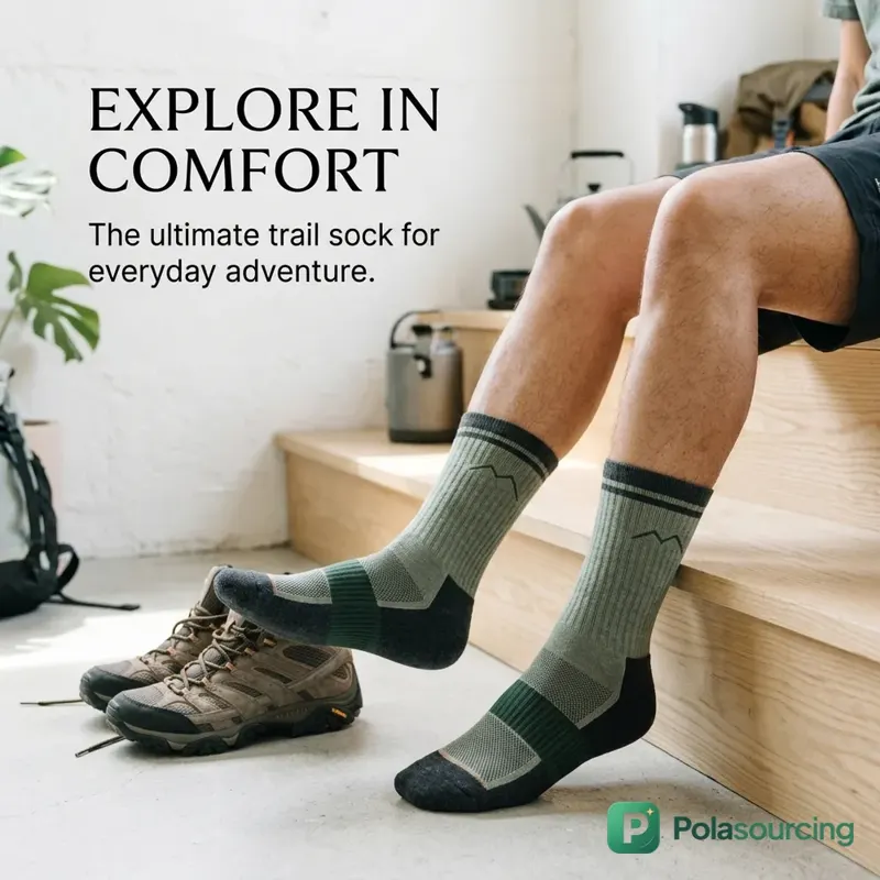 Cushioned Hiking Crew Socks