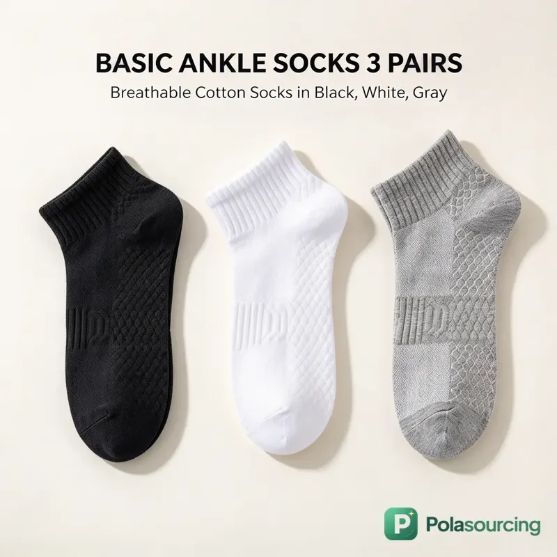 Cushioned Massage-Sole Ankle Socks