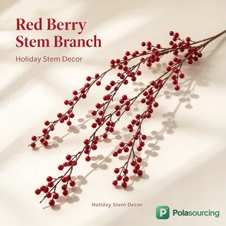 Artificial Red Berry Hanging Garland