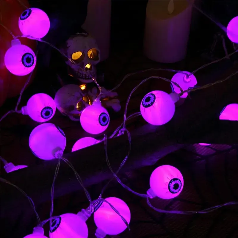 Custom Halloween Eyeball String Lights