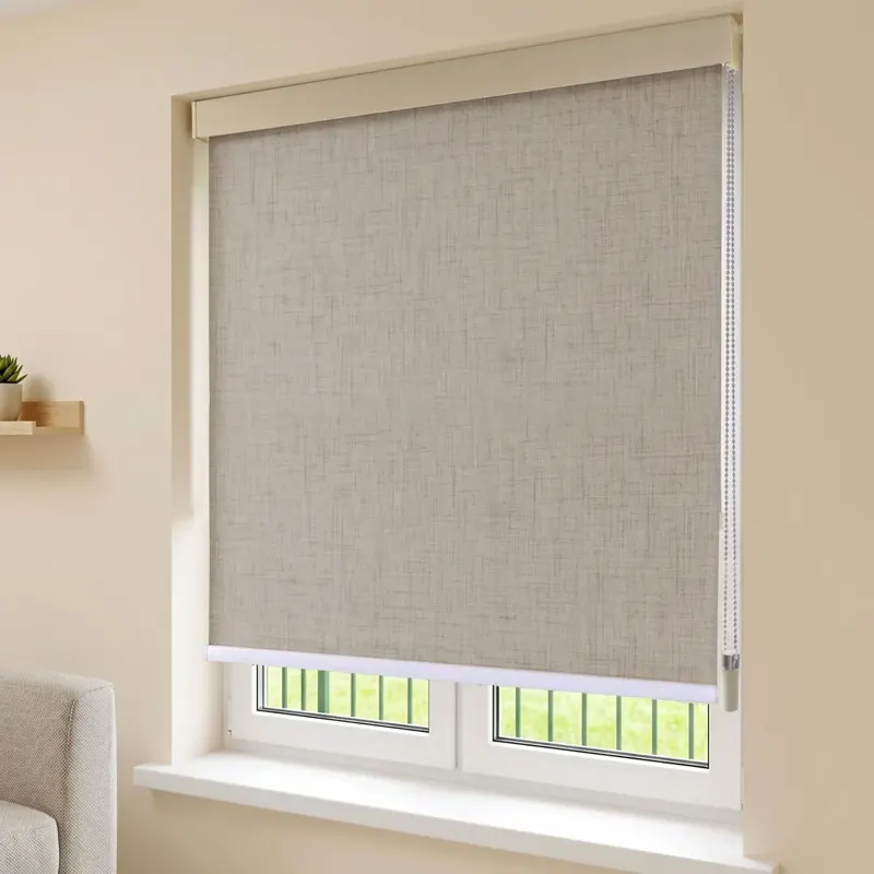 Grey Fabric Roller Blind