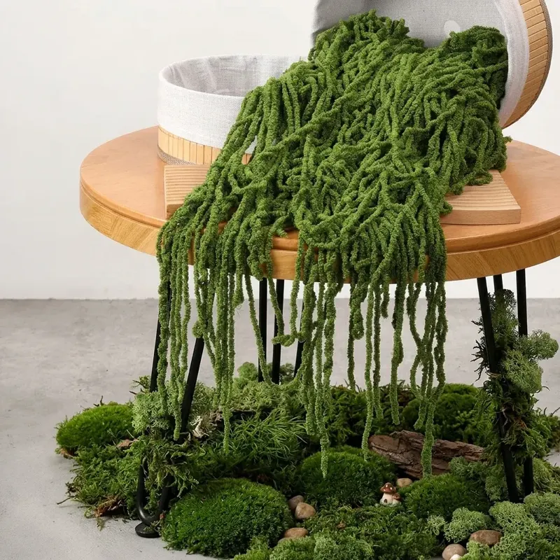 Artificial Hanging Green Moss Vine