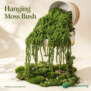 Artificial Hanging Green Moss Vine