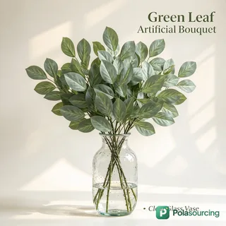 Artificial Green Leaf Stems, Eucalyptus Style