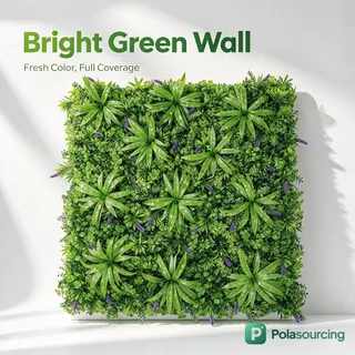 Dense Artificial Grass Wall Panel, 1 × 1 m