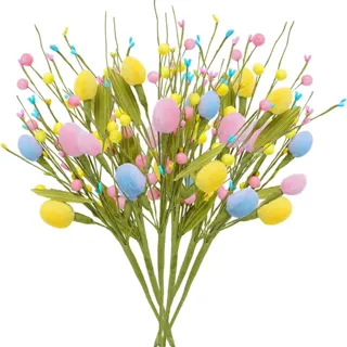 Easter Egg and Berry Flower Picks