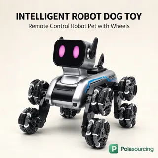Eight-Wheel Stunt Robot Dog with Remote