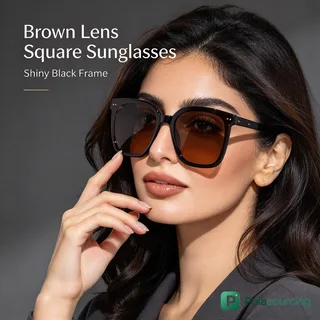 Extra-Large Square Sunglasses, 167 mm Wide