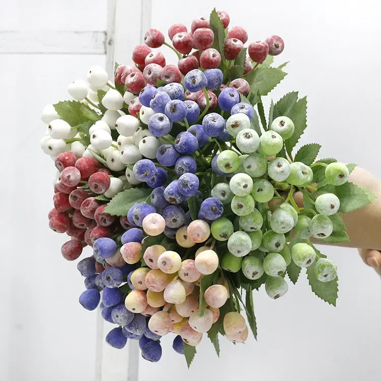 Frosted Artificial Berry Stems