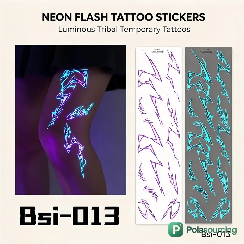Glow-in-the-Dark Vein Temporary Tattoos