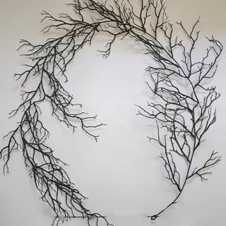 Halloween Black Twig Garland, 188 cm