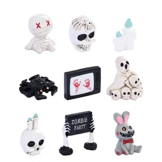 Halloween Mummy and Skull Resin Miniatures
