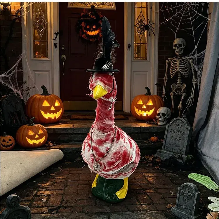 Halloween Mummy Outfit for Porch Goose Statues