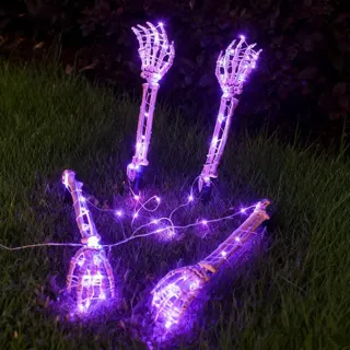 Halloween Skeleton Hand Stake Lights