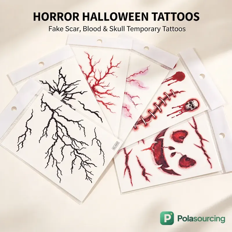 Halloween Vein Temporary Tattoos